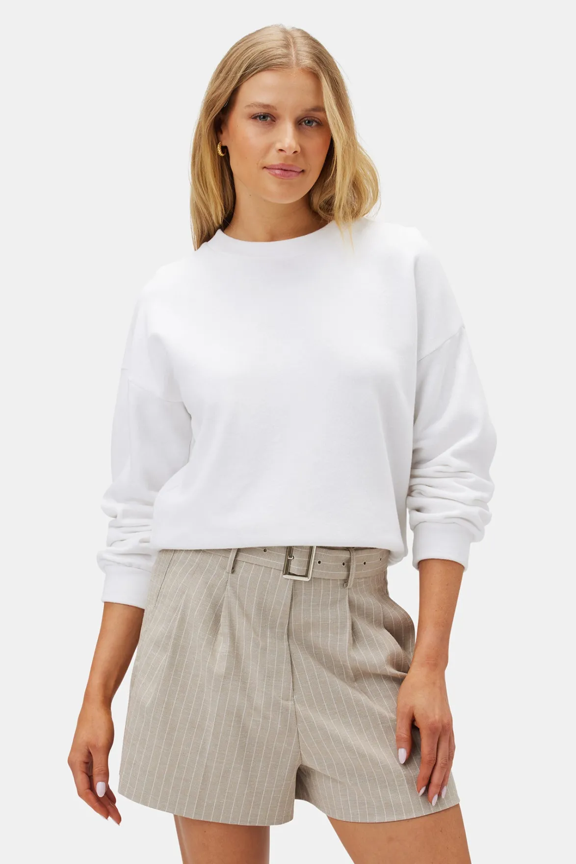 Tops|Sweaters & Cardigans^Amour Vert Abbie Sweatshirt White