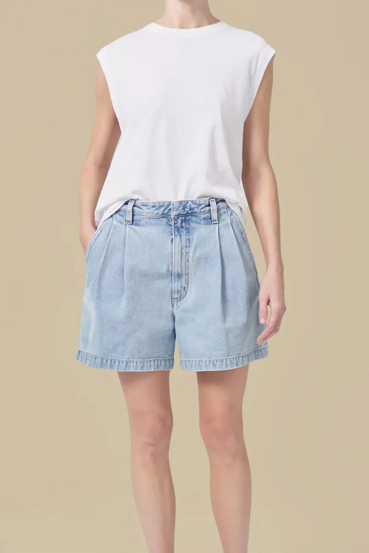 Shorts|Clearance^Amour Vert AGOLDE Becker Denim Short Rotate