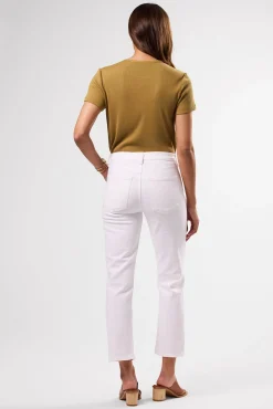 Denim|Pants^Amour Vert AGOLDE Kye Mid Rise Straight Crop SourCream