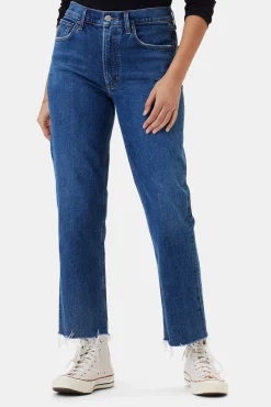 Denim|Pants^Amour Vert AGOLDE Kye Mid Rise Straight Crop Jean Mirage