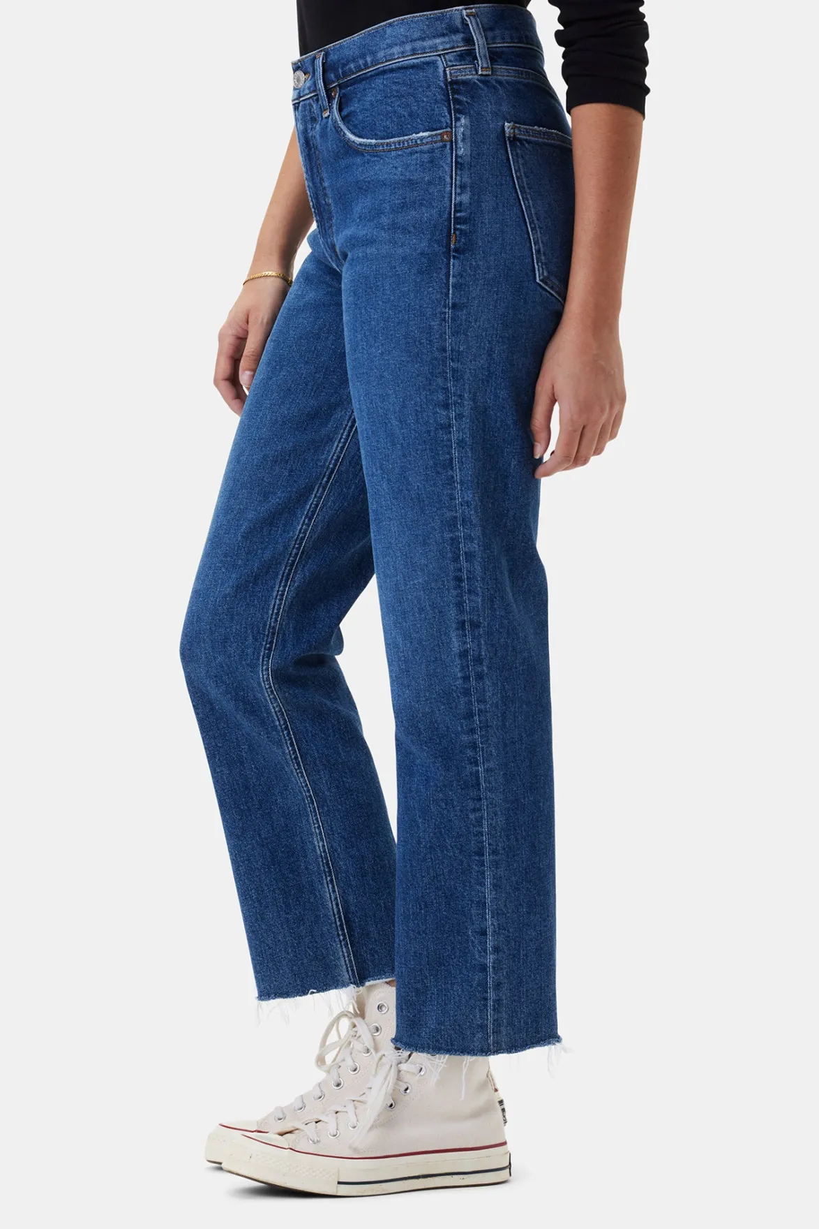 Denim|Pants^Amour Vert AGOLDE Kye Mid Rise Straight Crop Jean Mirage