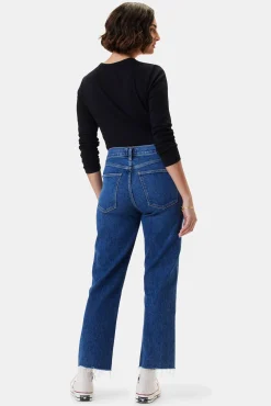 Denim|Pants^Amour Vert AGOLDE Kye Mid Rise Straight Crop Jean Mirage