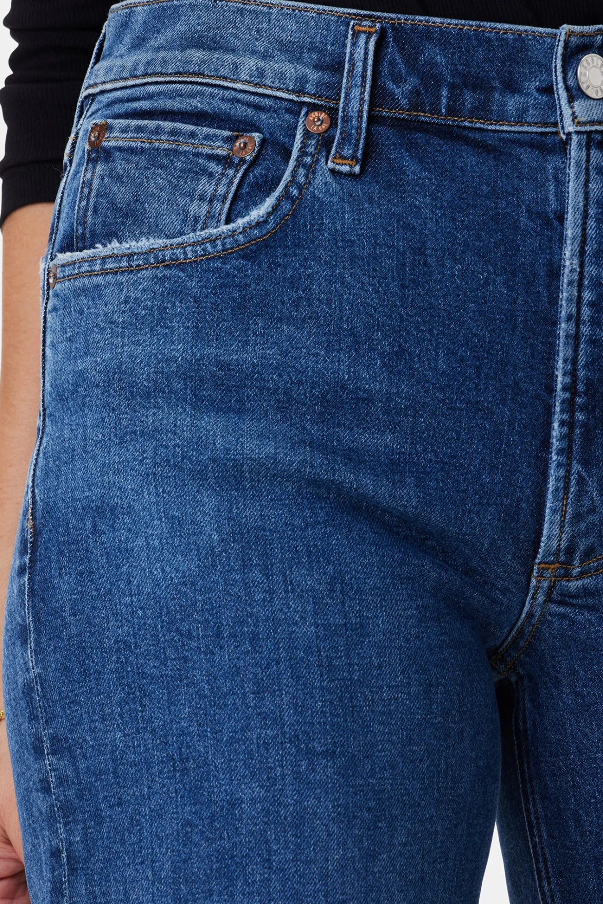 Denim|Pants^Amour Vert AGOLDE Kye Mid Rise Straight Crop Jean Mirage