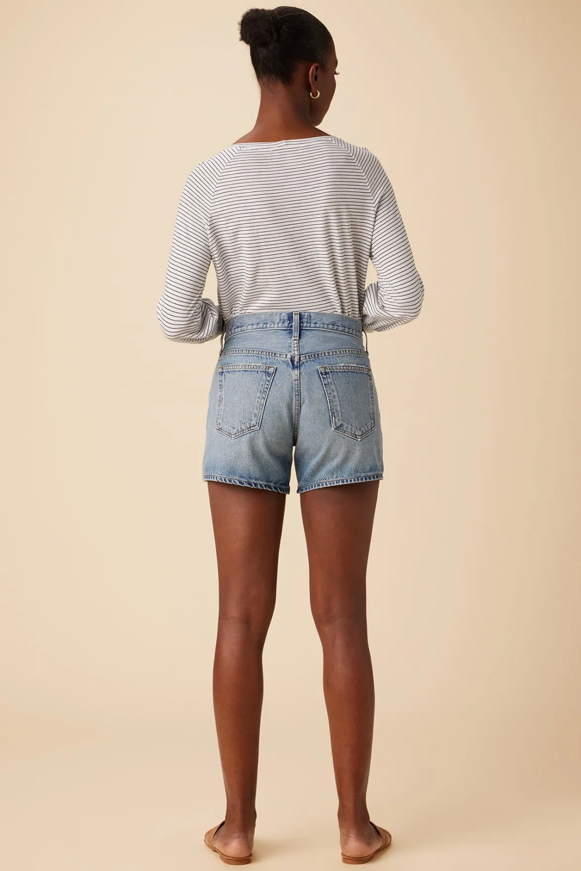Clearance^Amour Vert AGOLDE Parker Long Denim Short Occurrence