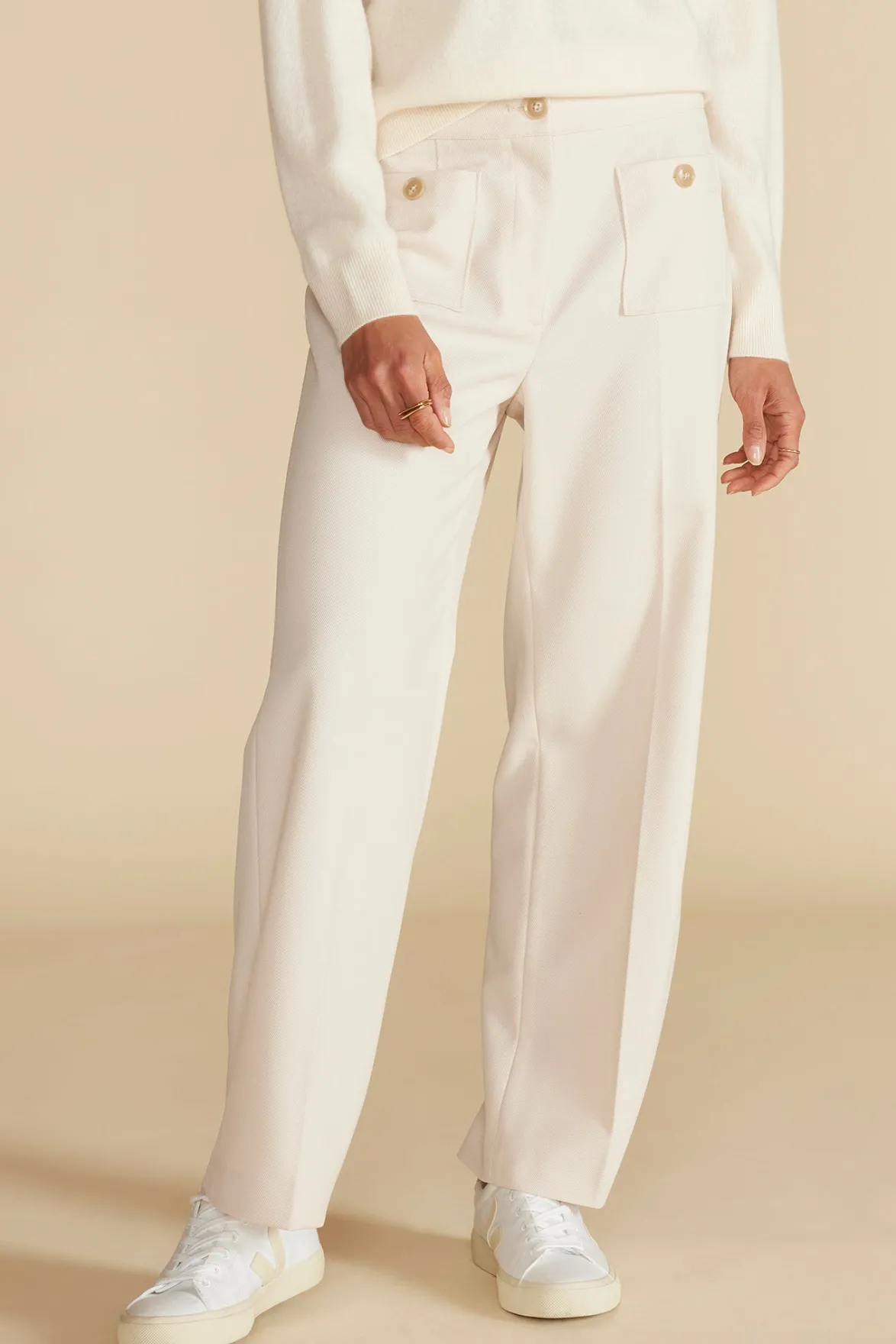 Pants|Clearance^Amour Vert Alete Patch Pocket Pant Ivory