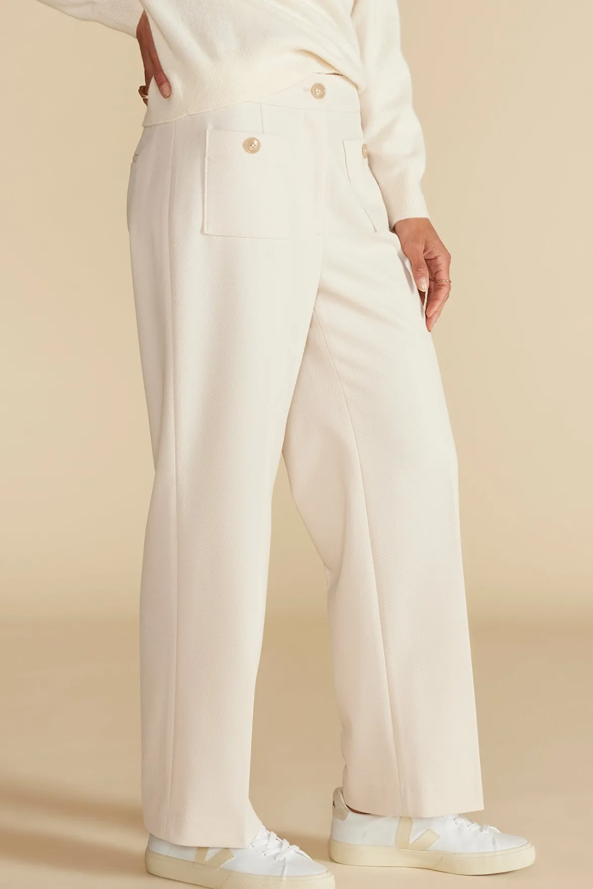 Pants|Clearance^Amour Vert Alete Patch Pocket Pant Ivory