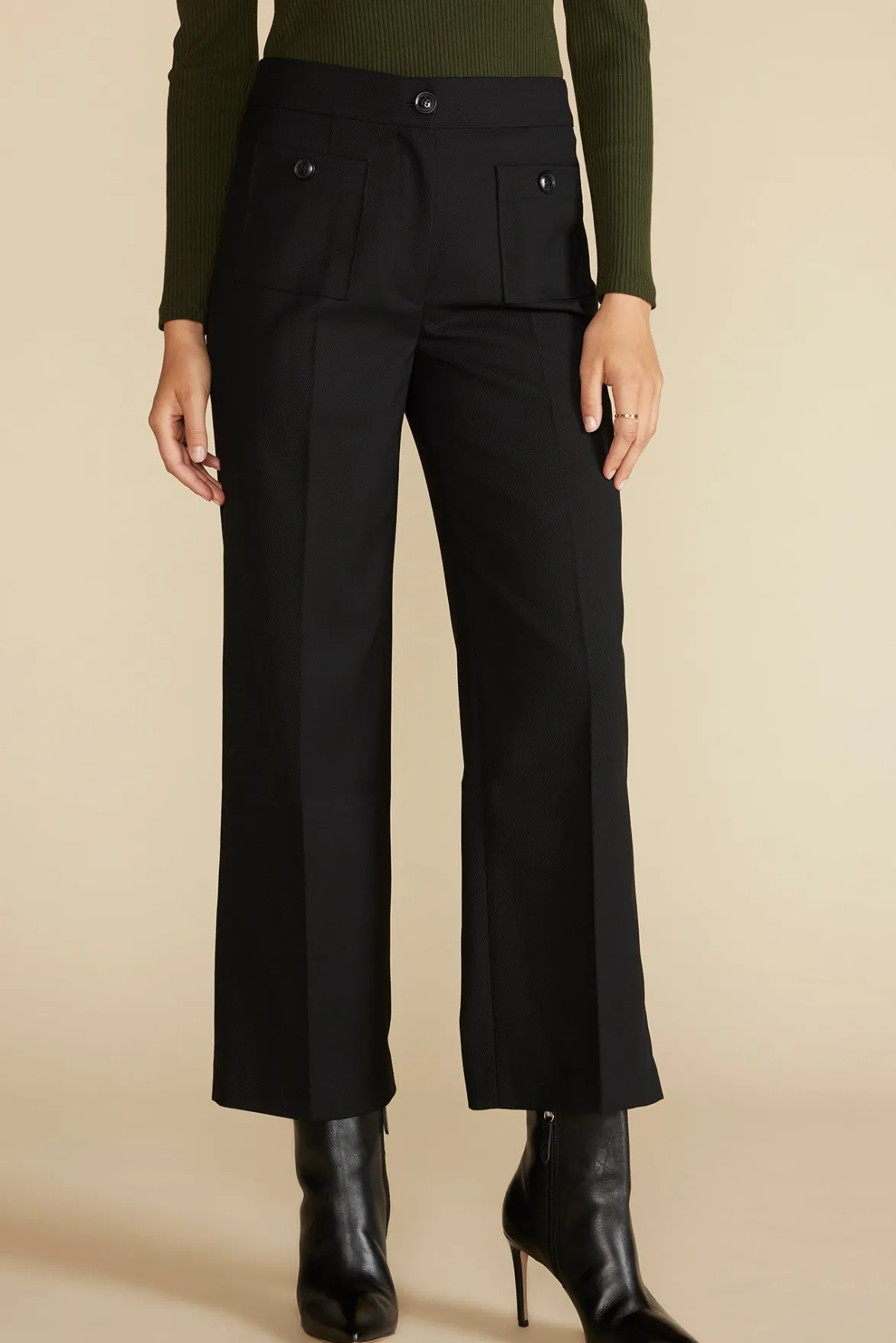 Pants|Clearance^Amour Vert Alete Patch Pocket Pant Black