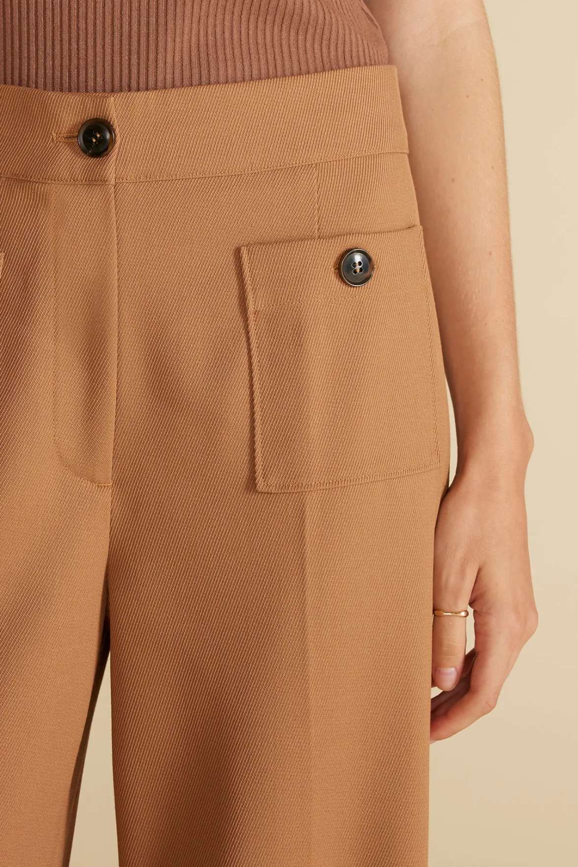 Pants|Clearance^Amour Vert Alete Patch Pocket Pant Camel
