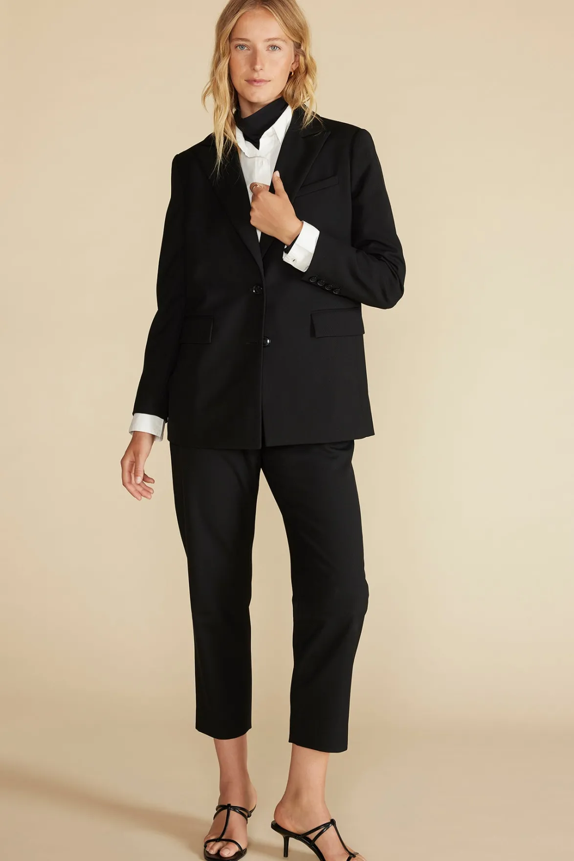 Jackets & Outerwear|Clearance^Amour Vert Alix Boyfriend Blazer Black