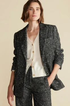 Jackets & Outerwear|Clearance^Amour Vert Alix Boyfriend Blazer BlackHerringbone
