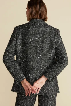 Jackets & Outerwear|Clearance^Amour Vert Alix Boyfriend Blazer BlackHerringbone