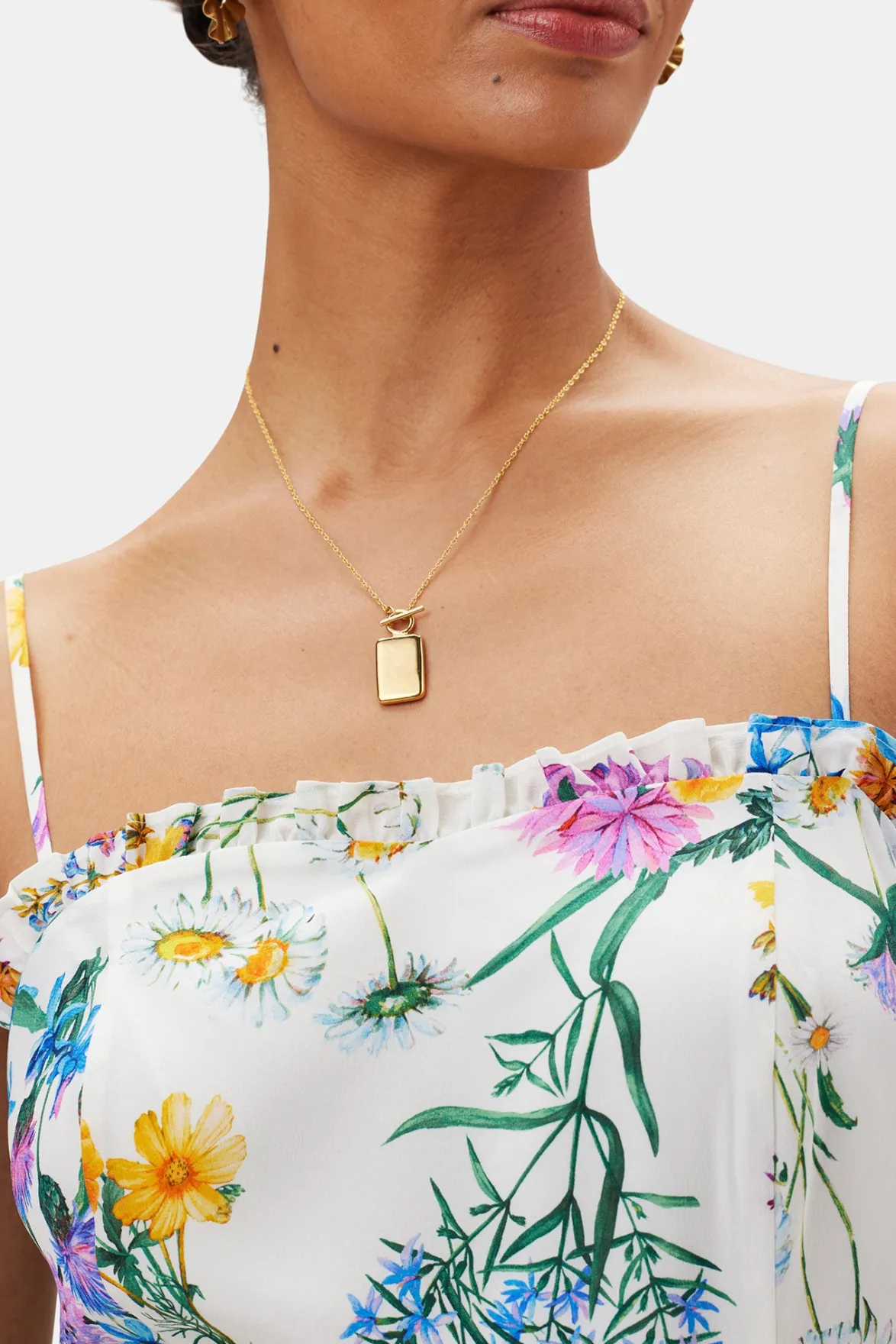 Dresses|Clearance^Amour Vert Alma Washable Silk Dress JardinIvory