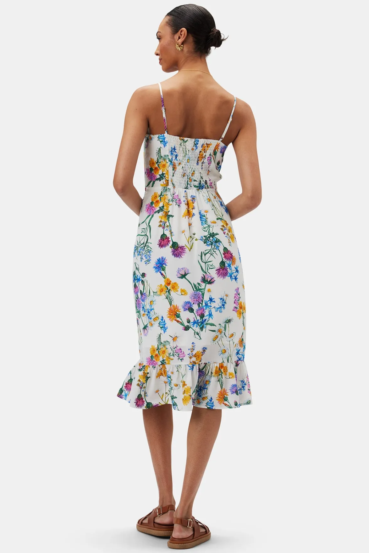 Dresses|Clearance^Amour Vert Alma Washable Silk Dress JardinIvory
