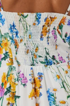 Dresses|Clearance^Amour Vert Alma Washable Silk Dress JardinIvory