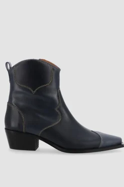Clearance^Amour Vert Alohas Buffalo s Leather Ankle Boots Blue