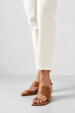 Shoes^Amour Vert Alohas Josie Leather Sandal Tan