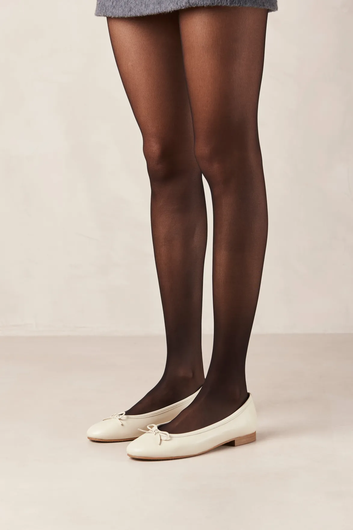 Shoes^Amour Vert Alohas Oriana Leather Ballet Flats Cream