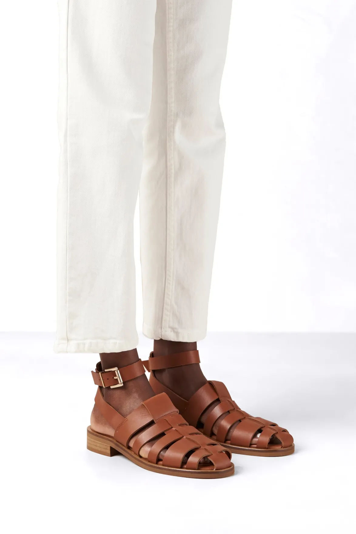 Shoes^Amour Vert Alohas Perry Fisherman Sandal Tan