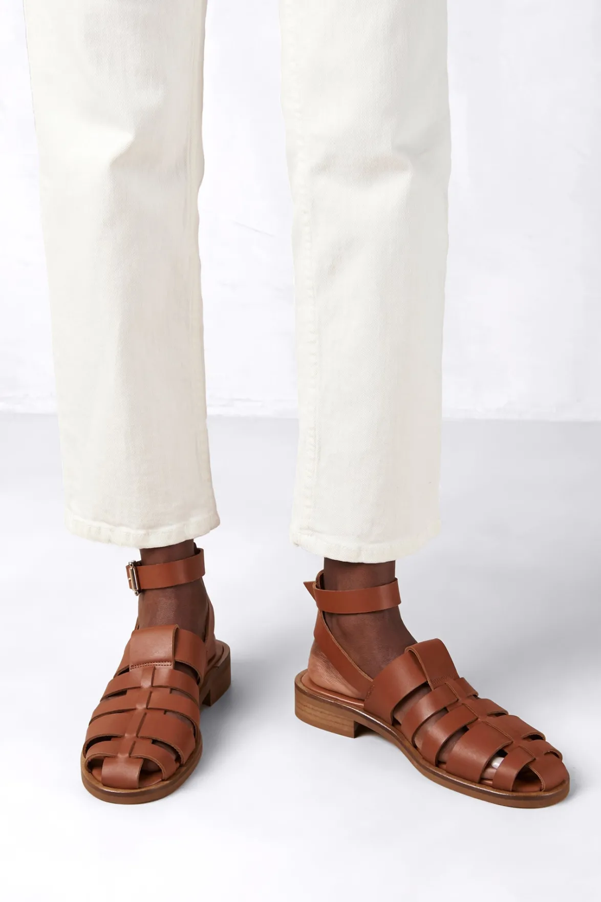 Shoes^Amour Vert Alohas Perry Fisherman Sandal Tan