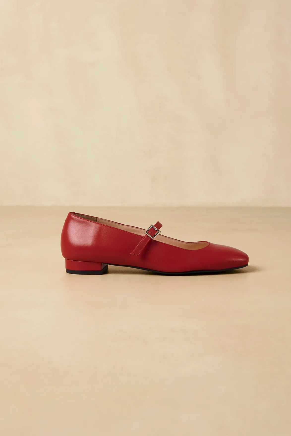 Shoes^Amour Vert Alohas Por Do Sol Leather Ballet Flats Red