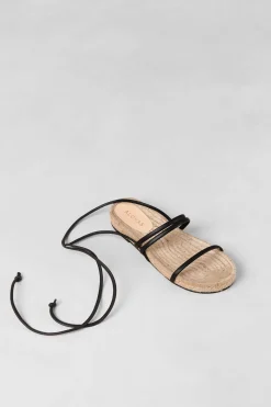 Shoes^Amour Vert Alohas Rayna Leather Sandal Black