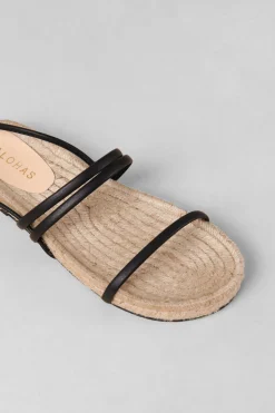Shoes^Amour Vert Alohas Rayna Leather Sandal Black
