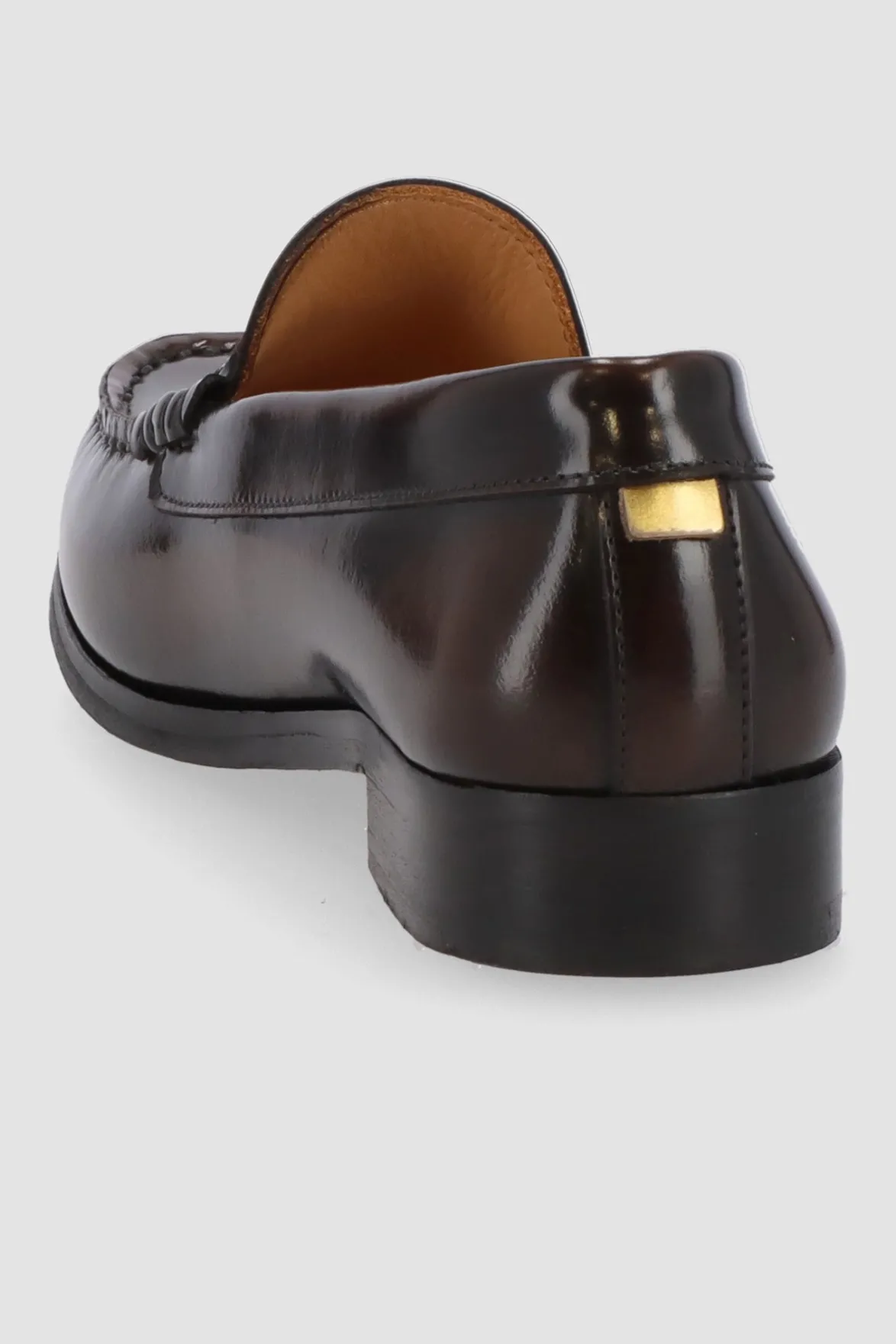 Shoes^Amour Vert Alohas Rivet Leather Loafers Brown