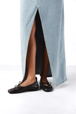 Shoes^Amour Vert Alohas Rosalind Leather Ballet Flat Black