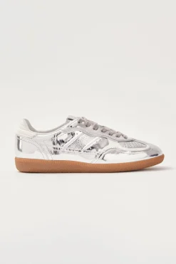 Shoes^Amour Vert Alohas Tb.490 Rife Leather Sneakers ShimmerSilver
