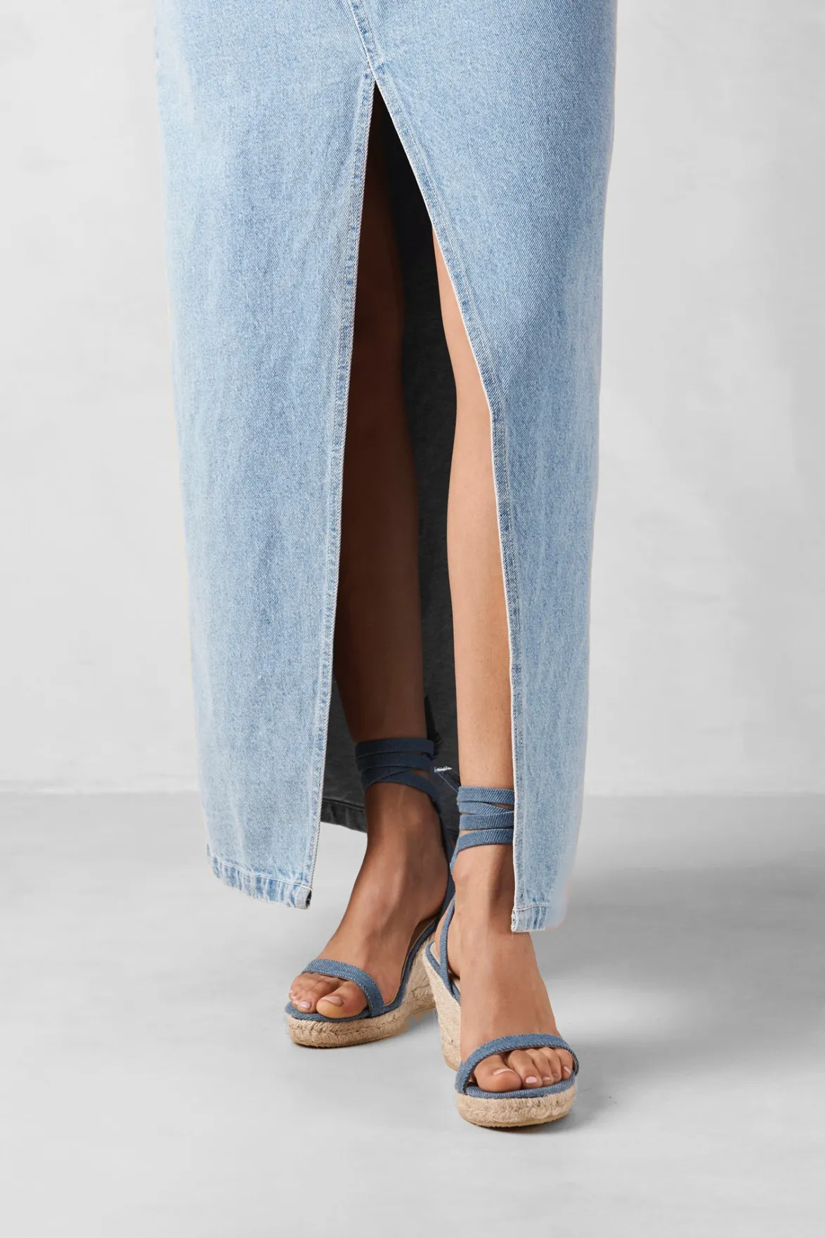 Shoes^Amour Vert Alohas Willa Leather Espadrille DenimBlue