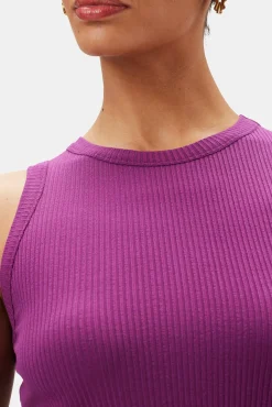 Tops|Clearance^Amour Vert Asmet Paris Rib Tank Mulberry