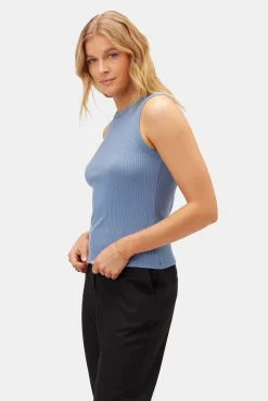 Tops|Clearance^Amour Vert Asmet Paris Rib Tank HorizonBlue