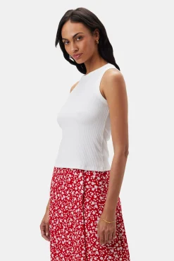 Tops|Clearance^Amour Vert Asmet Paris Rib Tank White