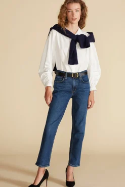Blouses & Shirts|Tops^Amour Vert Averi Pleated Poplin Blouse White