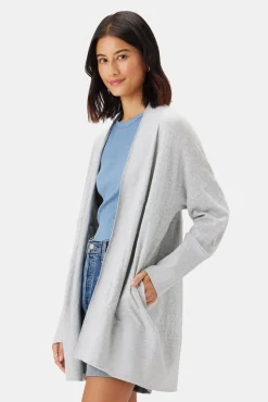 Sweaters & Cardigans|Clearance^Amour Vert Bailey Flaxen Eco Cardigan HeatherGrey