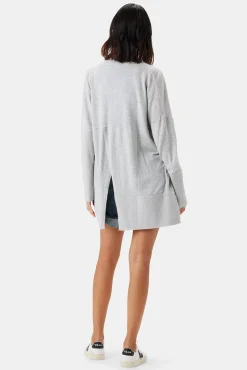 Sweaters & Cardigans|Clearance^Amour Vert Bailey Flaxen Eco Cardigan HeatherGrey