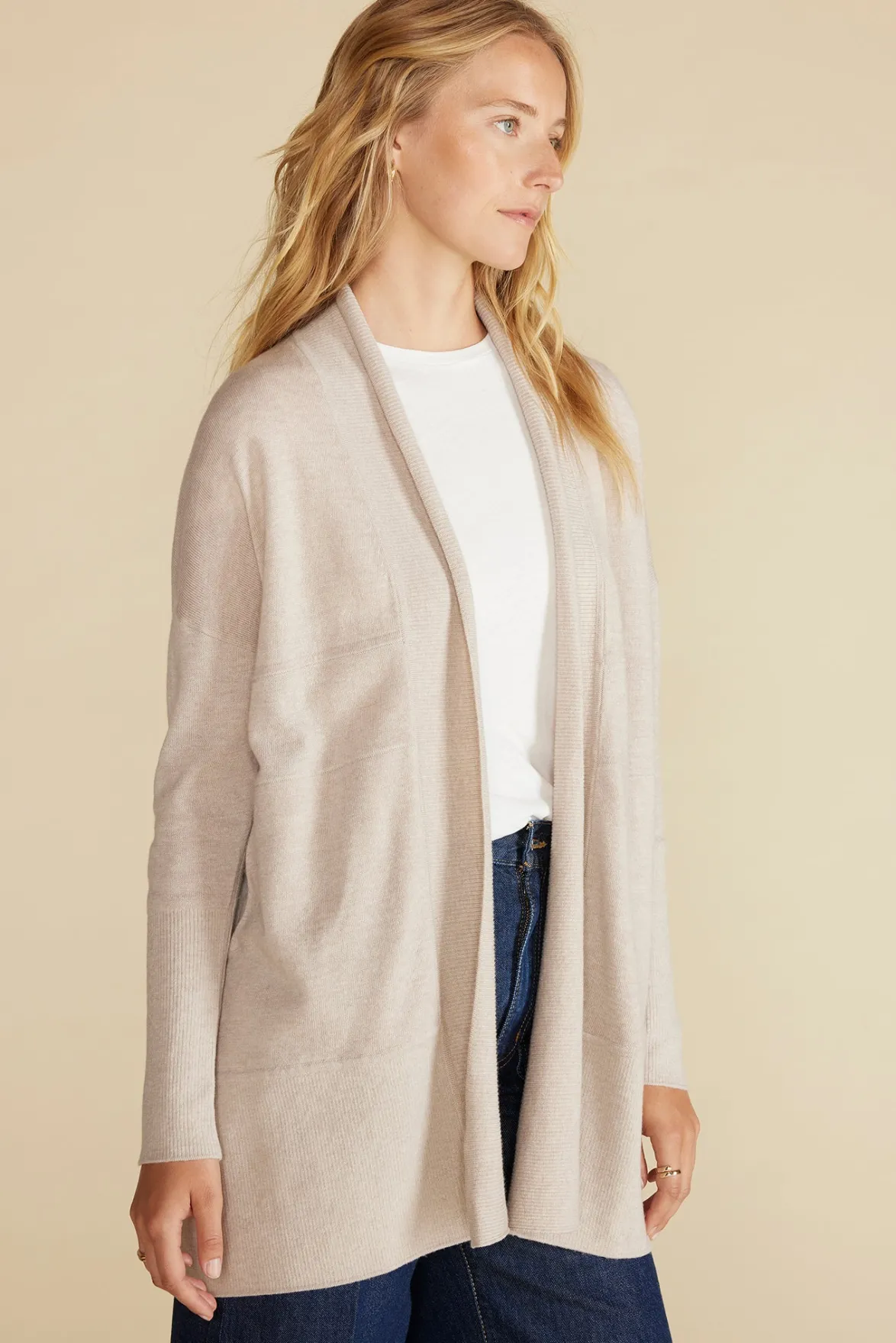 Sweaters & Cardigans|Clearance^Amour Vert Bailey Wool Sweater Coat OatmealBeige