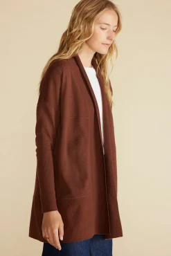 Sweaters & Cardigans|Clearance^Amour Vert Bailey Wool Sweater Coat EspressoBrown