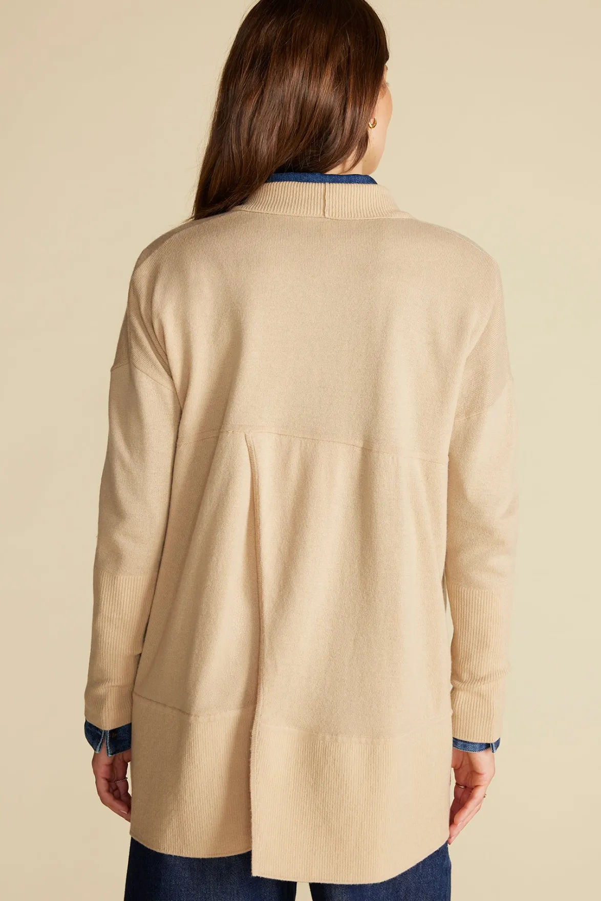 Sweaters & Cardigans|Clearance^Amour Vert Bailey Wool Sweater Coat Camel