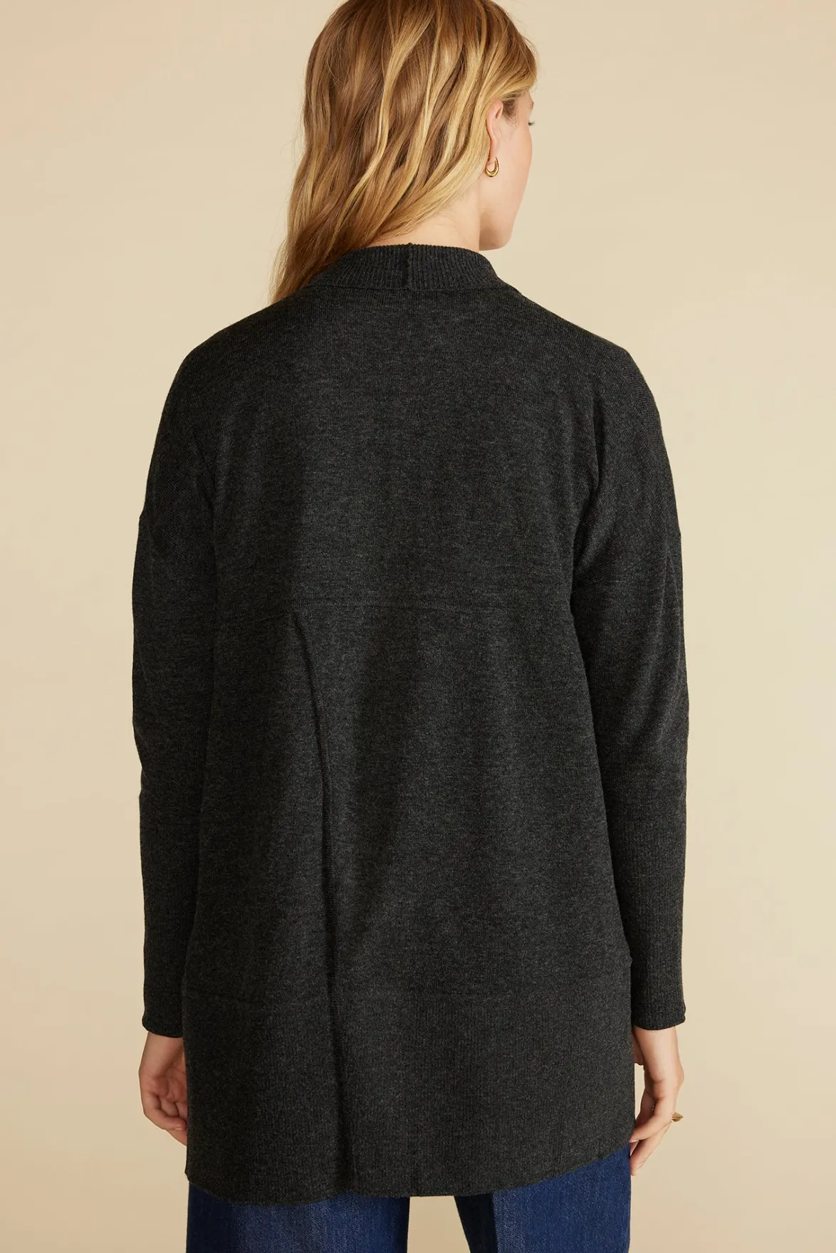Sweaters & Cardigans|Clearance^Amour Vert Bailey Wool Sweater Coat CharcoalGrey