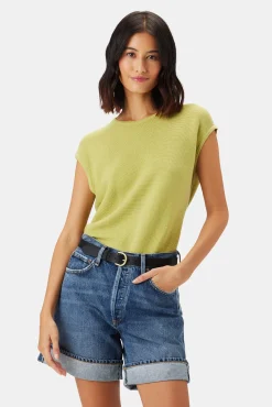 Tops|Clearance^Amour Vert Beline Knit Top LimeGreen