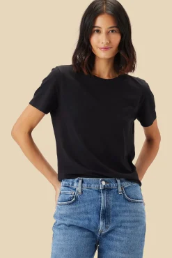 Tops|Tees^Amour Vert Berkeley Organic Cotton Tee Black