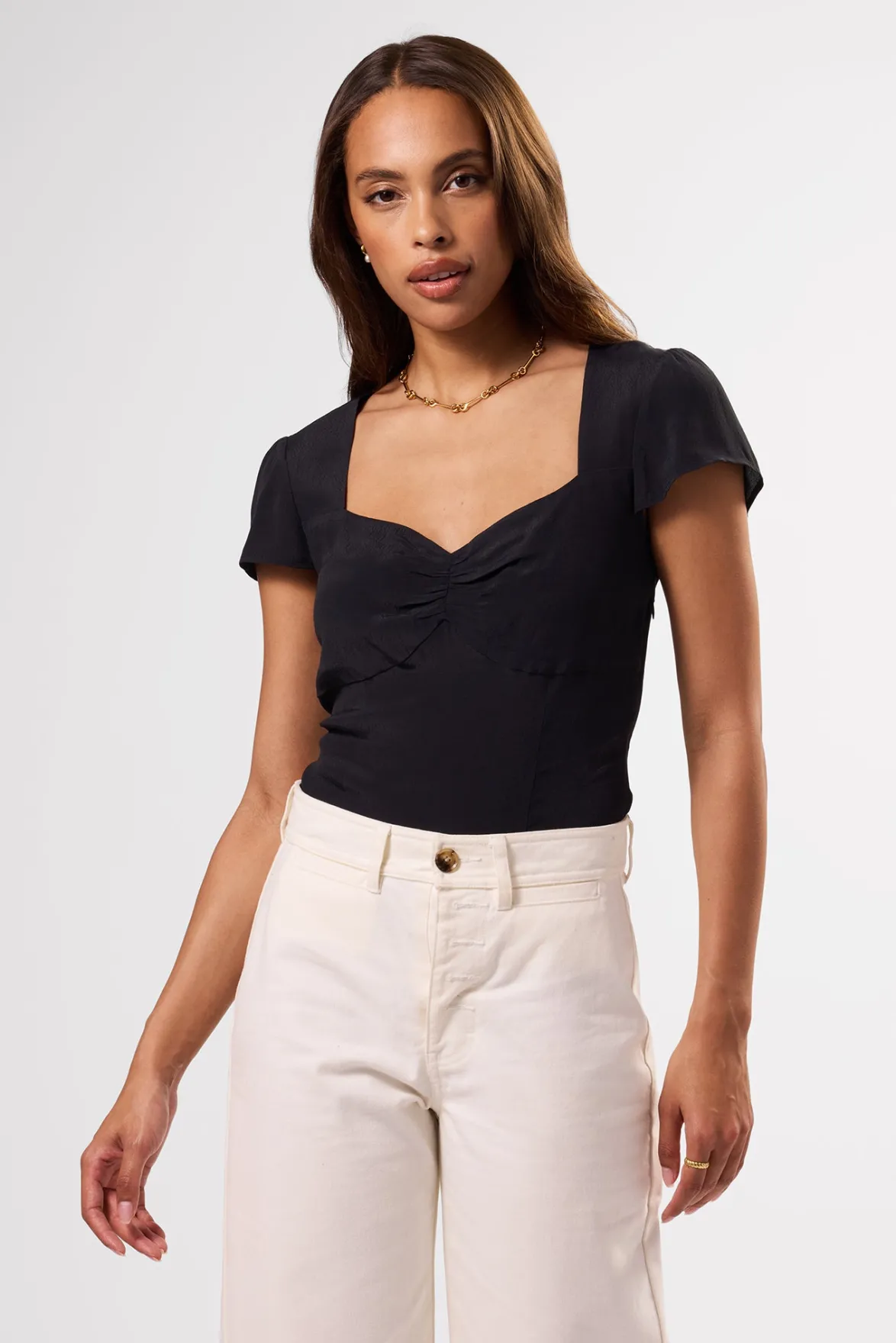 Tops|Clearance^Amour Vert Beryl Blouse Black