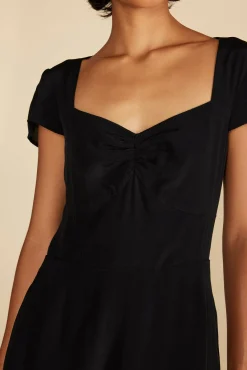 Dresses|Clearance^Amour Vert Beryl Crepe Midi Dress Black