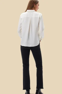 Blouses & Shirts|Tops^Amour Vert Bixby Pocket Blouse Ivory
