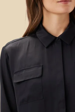 Blouses & Shirts|Tops^Amour Vert Bixby Pocket Blouse Black