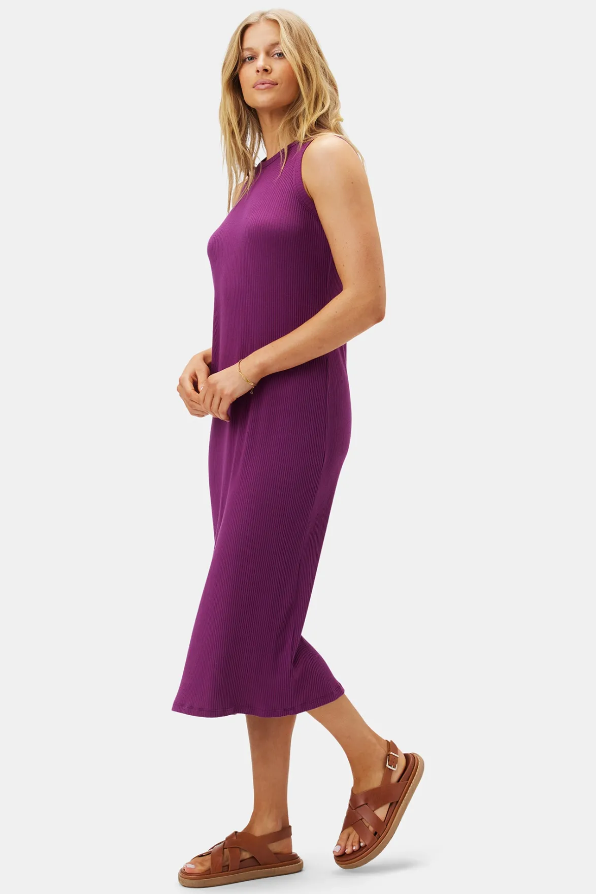 Dresses|Clearance^Amour Vert Brantley Paris Rib Dress Mulberry