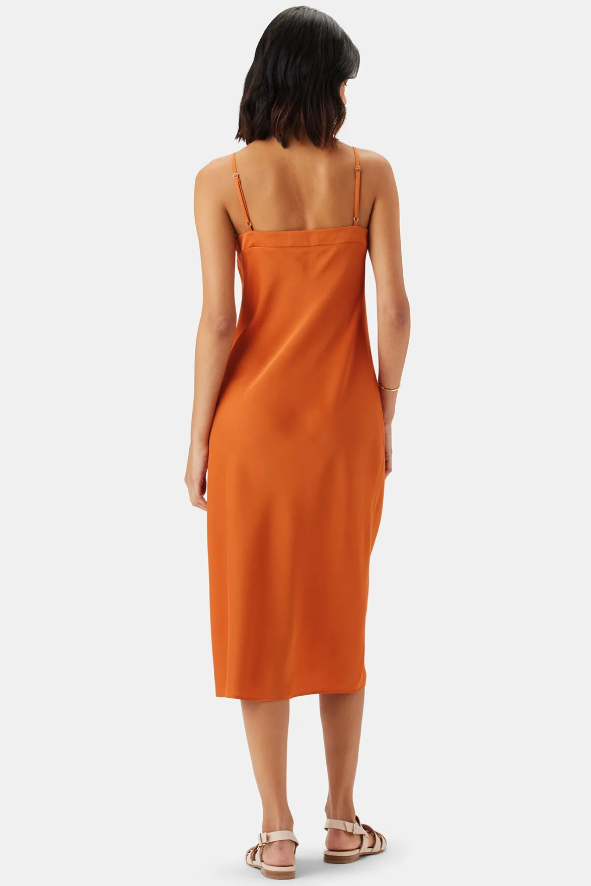 Dresses|Clearance^Amour Vert Briana Washable Silk Dress SunsetOrange