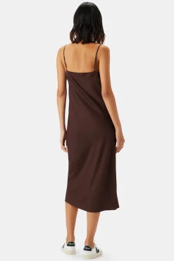 Dresses|Clearance^Amour Vert Briana Washable Silk Dress Espresso