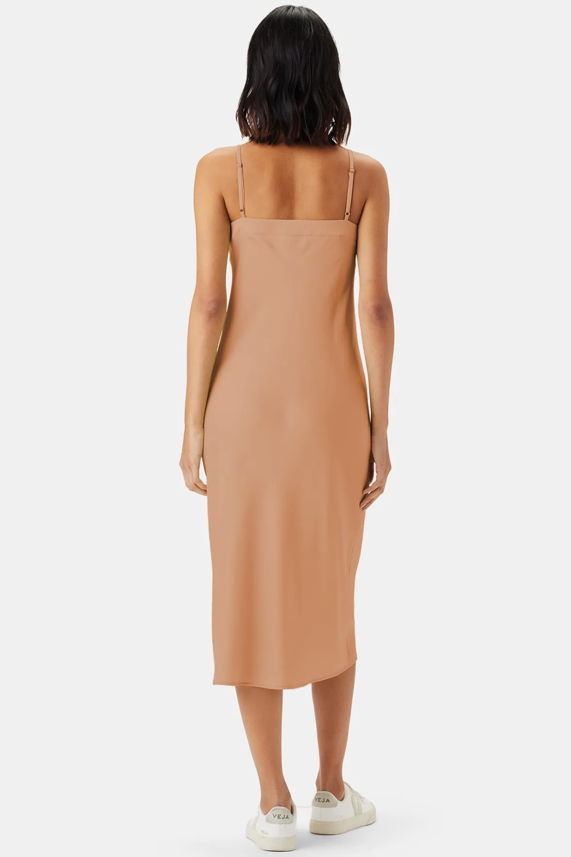 Dresses|Clearance^Amour Vert Briana Washable Silk Dress Biscotti